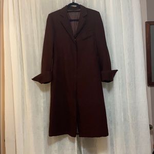 Alberta Ferreti Maroon Coat